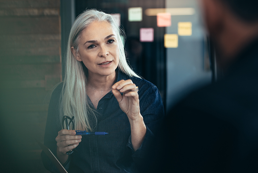 A first-time CEO directs her employees